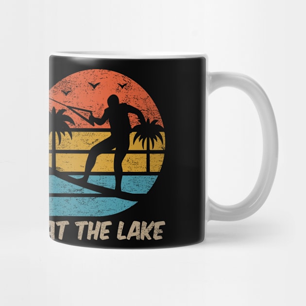 Wakeboarding life is better at the lake saying by POS